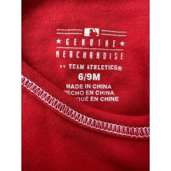 Genuine Merchandise - baby bodysuit take me out to the ball game 6-9 months red - Picture 5 of 7